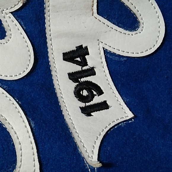 FINAL SALE! RARE! Sigma Refined Greek Blue Wool White Leather Letterman Jacket - Picture 3 of 16